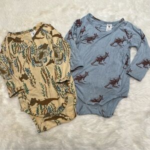 Kate Quinn Kimono Bodysuit Bundle Bamboo 18 months Alligator Kangaroo